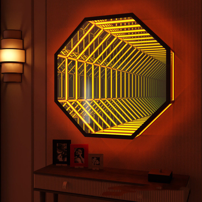 Infinity mirror with lights hot sale